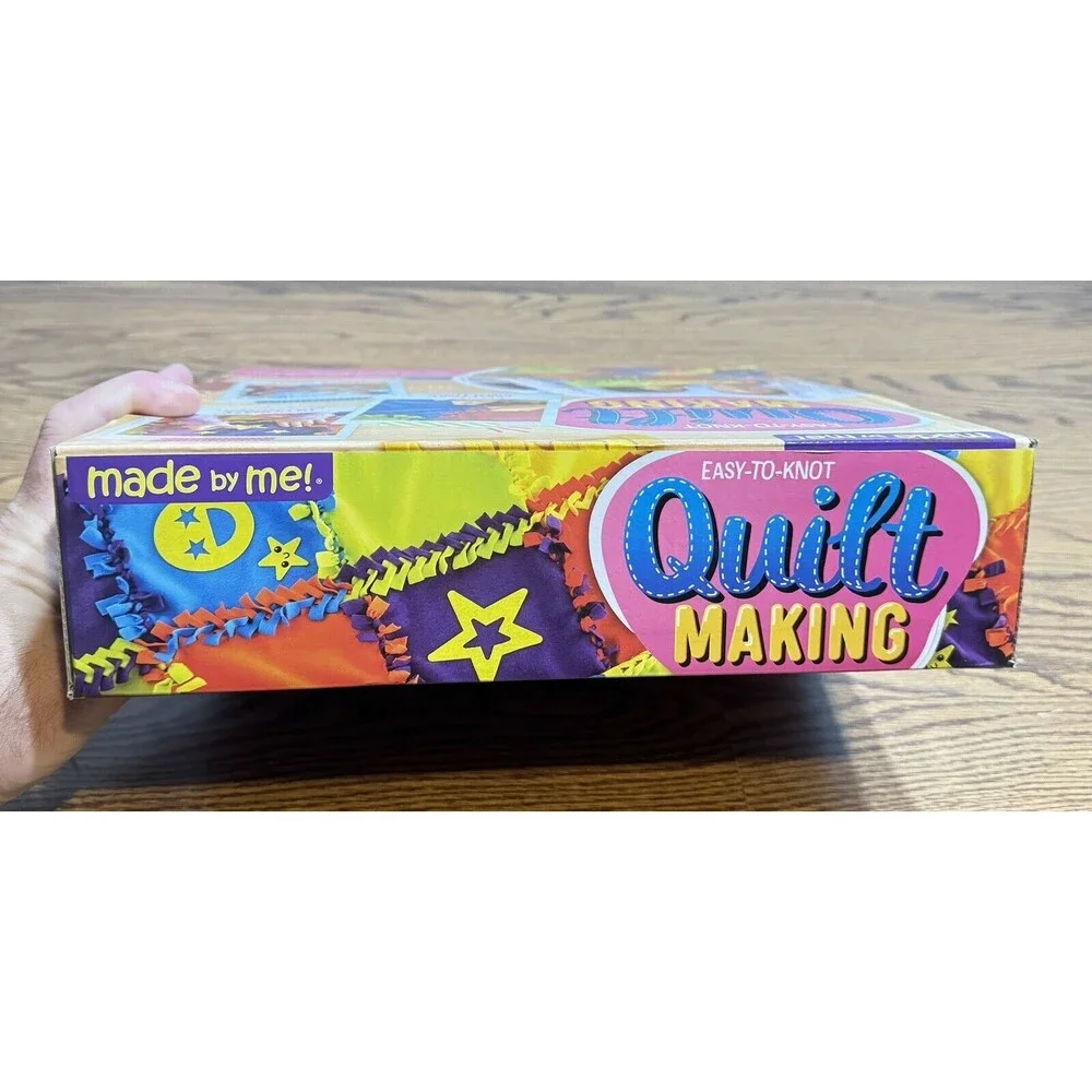 Made by Me!‎ Easy to Knot Quilt Making Kit Multicolor 59in x 39in No Cut No Sew